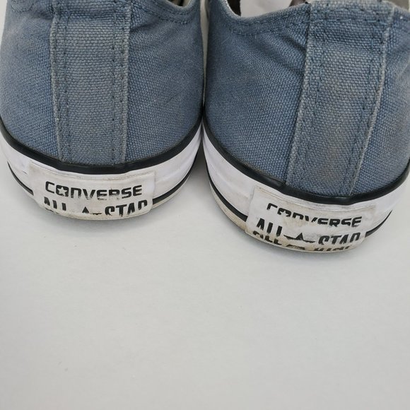 Converse All Star Women's Gray Blue Style Sneakers Shoes 111113F Size 11 Mn's 9 - Picture 6 of 11